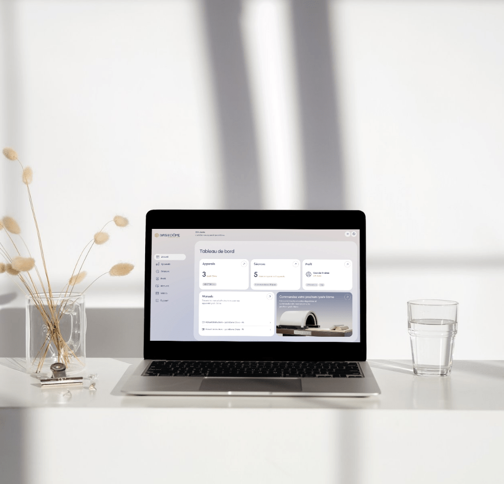 Interface professionnelle Iyashi Dôme